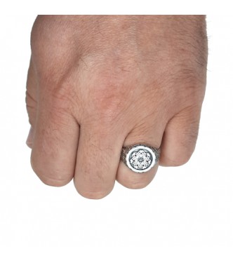R002340 Genuine Sterling Silver Men Ring Celtic Knot Solid Stamped 925 Handmade
